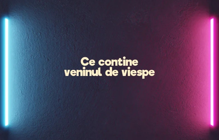 ce contine veninul de viespe
