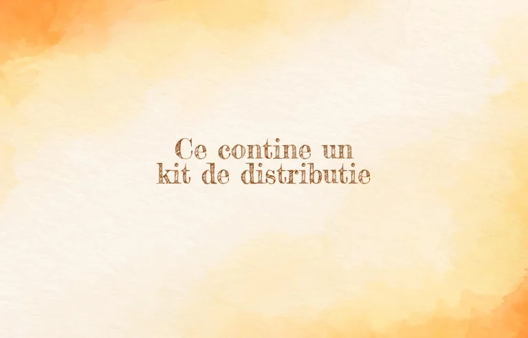 ce contine un kit de distributie
