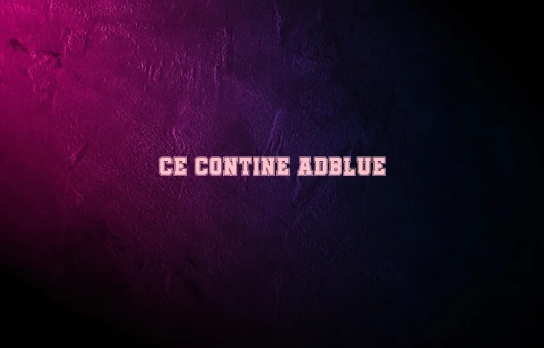 ce contine adblue