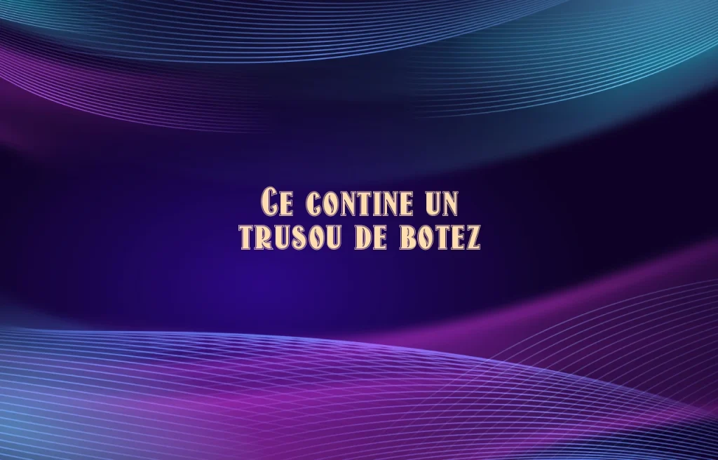 ce contine un trusou de botez