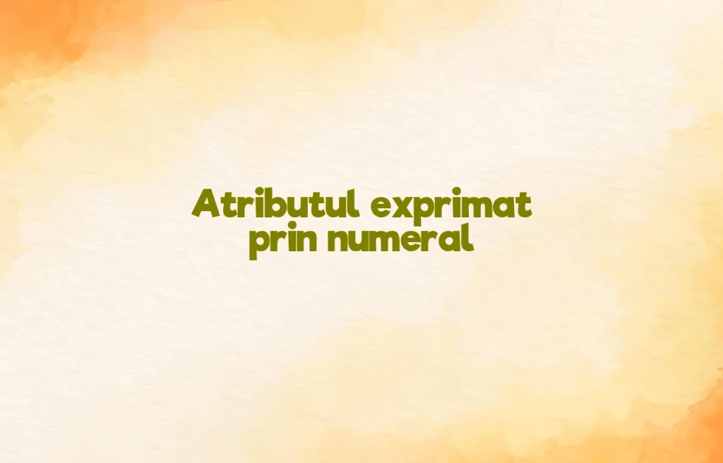 atribut numeral